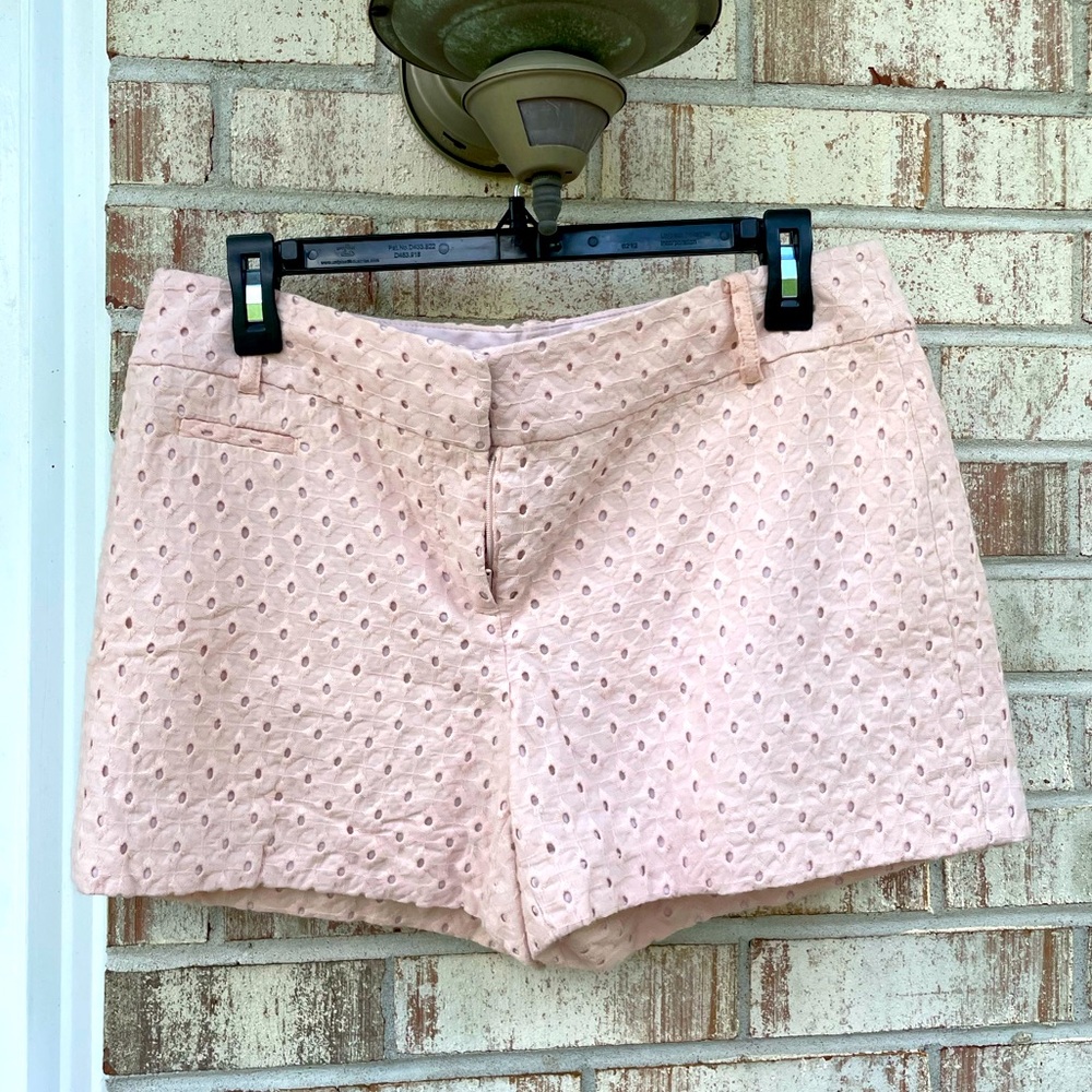 LOFT Eyelet Blush Shorts Size 4
